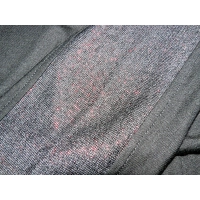 Tunika kimono z błyszczącym lampasem na rękawach - czarna